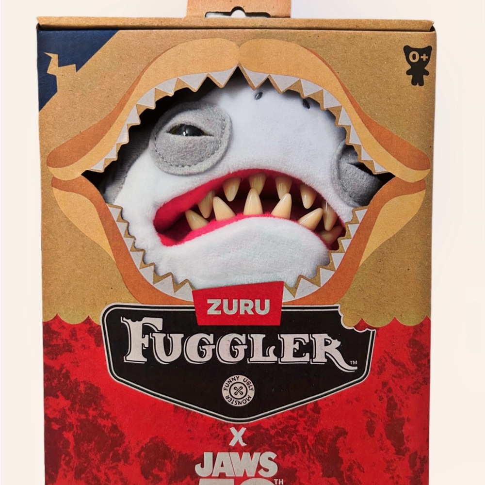ZURU Fuggler Jaws Shark Plush Toy - Gray and Red